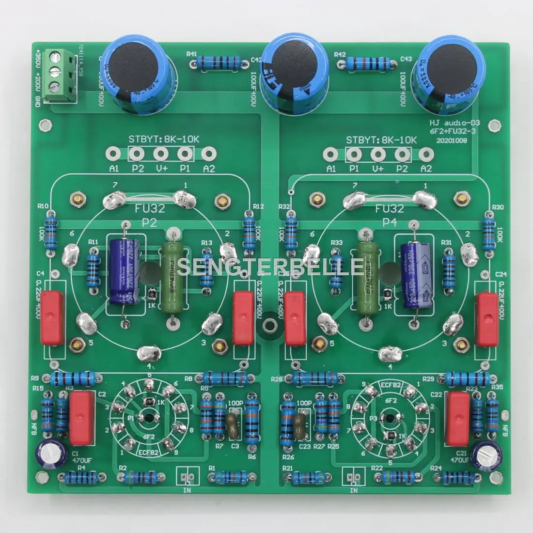 Hifi Amplifier Board - Płytka wzmacniacza lampowego stereo HiFi FU32+