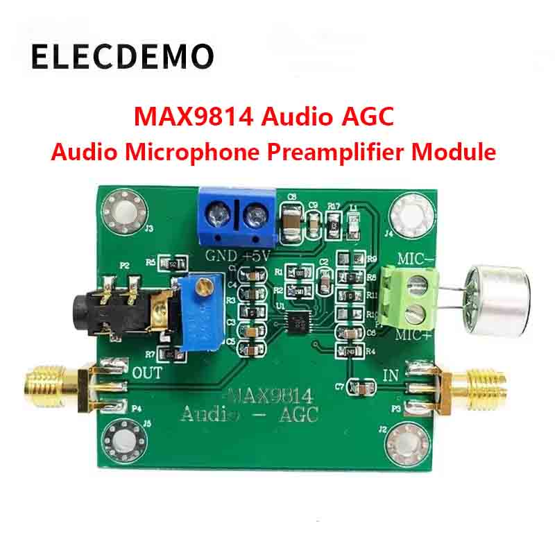 Audio Amplifier Board - Moduł wzmacniacza AGC do mikrofonu elektretowego,