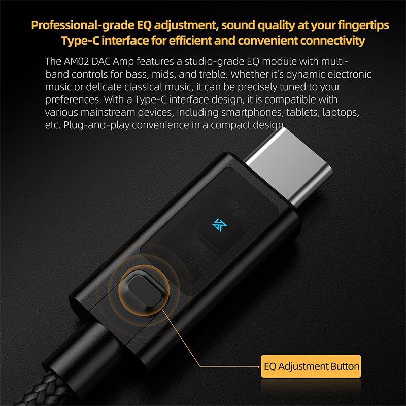 KZ AM02 TYPE-C TO 3.5 zintegro – Headphone Parts recenzja i cena