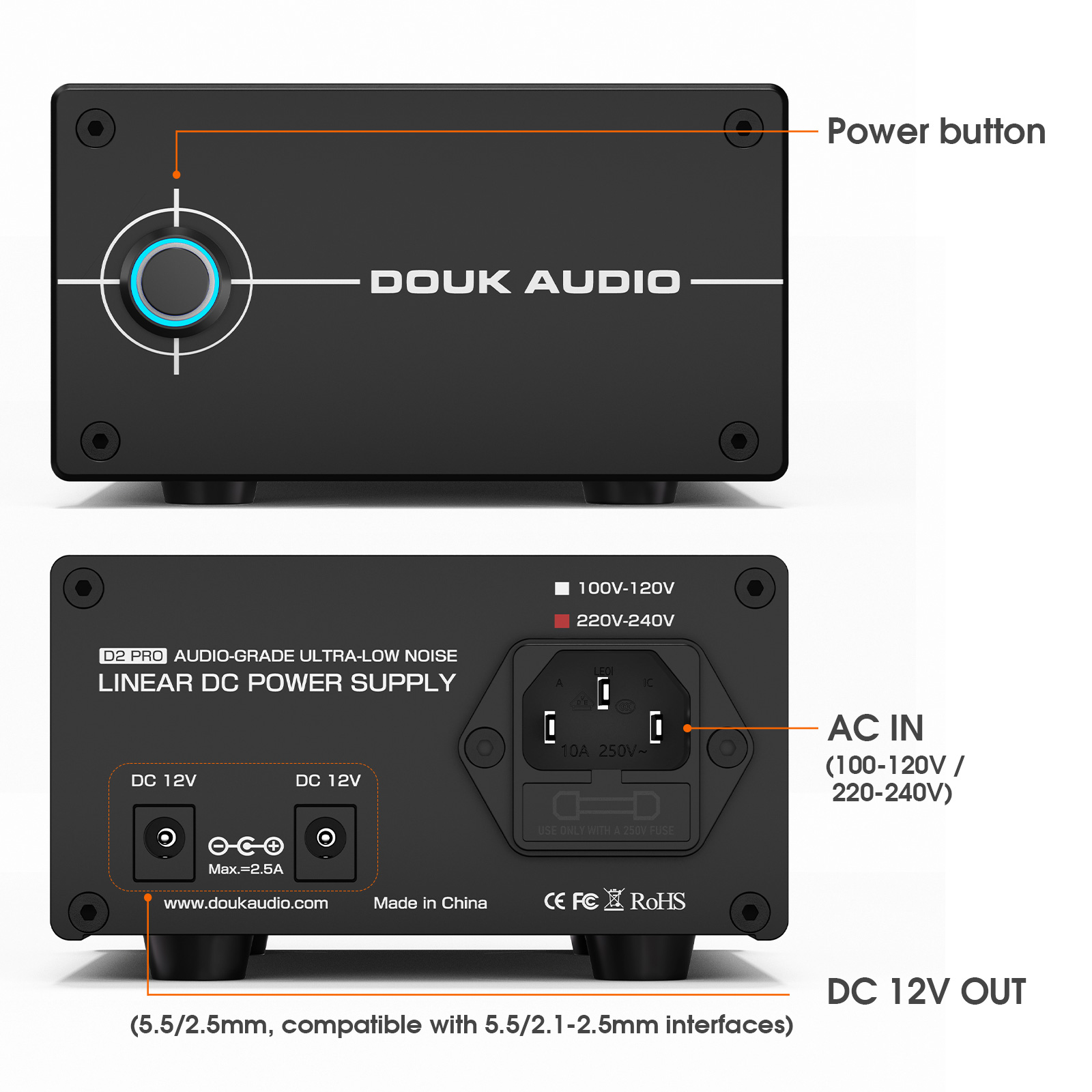 Zasilacz liniowy Douk Audio DC – Audio Dac recenzja i cena